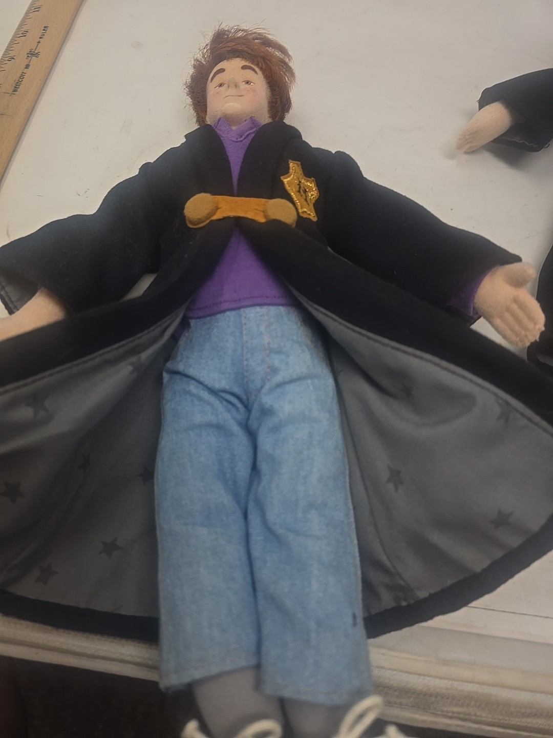 Gund Harry Potter and Ron Weasley Posable Plush Action Figures 2001 -set of two-