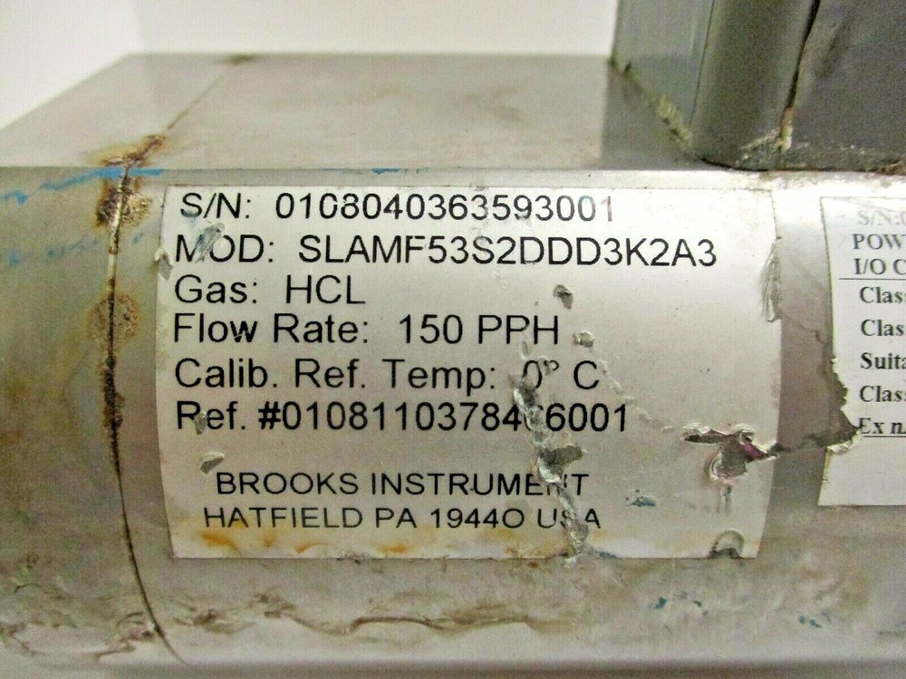 BROOKS SMART MASS FLOW METER, SLAMF53S2DDD3K2A3