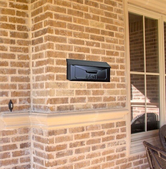 Architectural Mailboxes Wall Mount Mailbox Galvanized Steel Black 15.1" x 6" 🔥