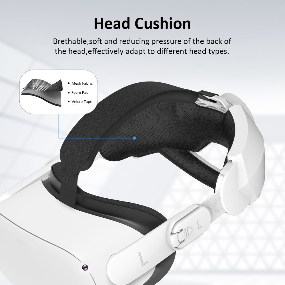 Replacement VR Head Strap Adjustable Headband Belt For Oculus Quest 2 VR glasses