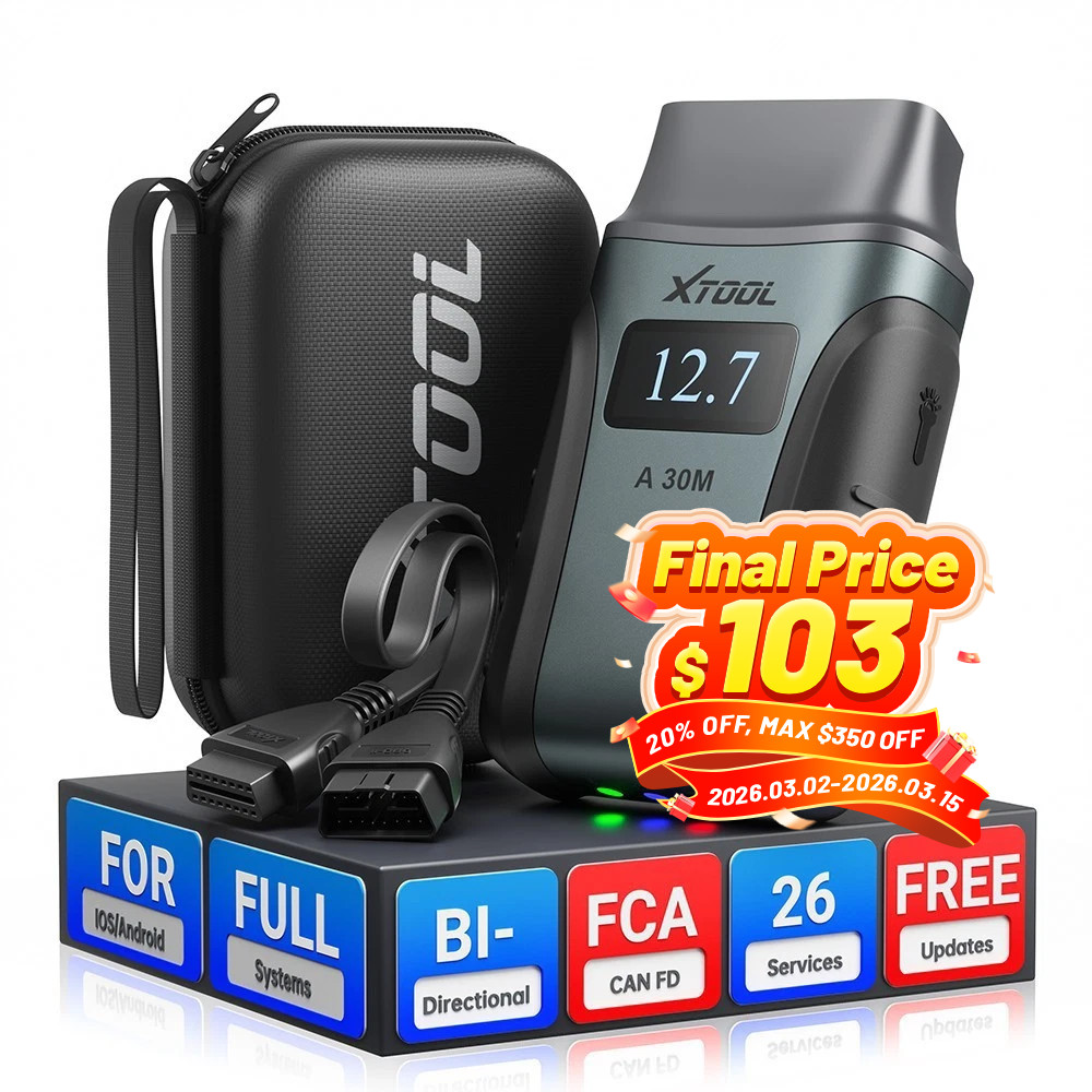 2026 XTOOL A30M KIT Bluetooth All System Car Diagnostic Tool OBD2 Code Scanner