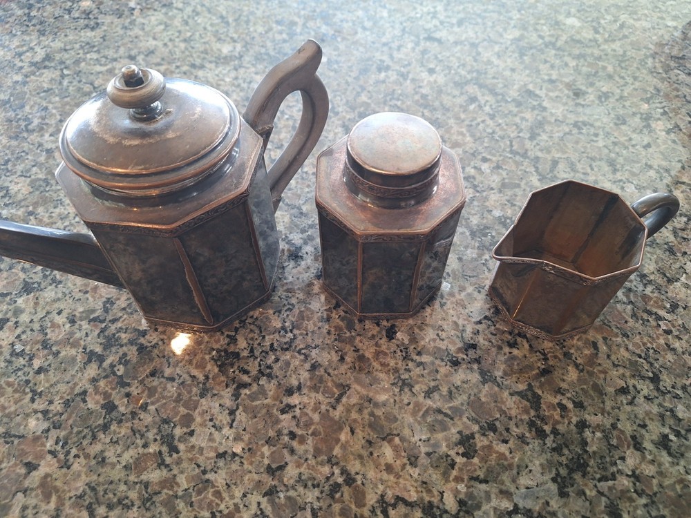 SILVER PLATED 4 PIECE SERVICE