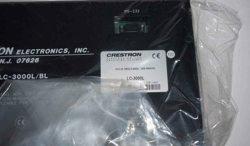 NEW Crestron LC-3000L/BL Touchscreen Control Panel
