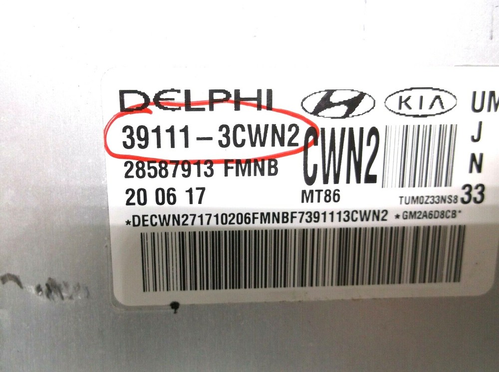 16-17-18 KIA SORENTO 3.3L ENGINE COMPUTER/ECU.PCM