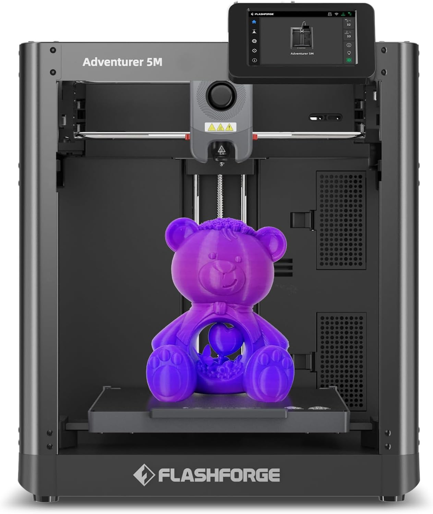 Adventurer 5M 3D Printer with Fully Auto Leveling, Max 600Mm/S High Speed Printi