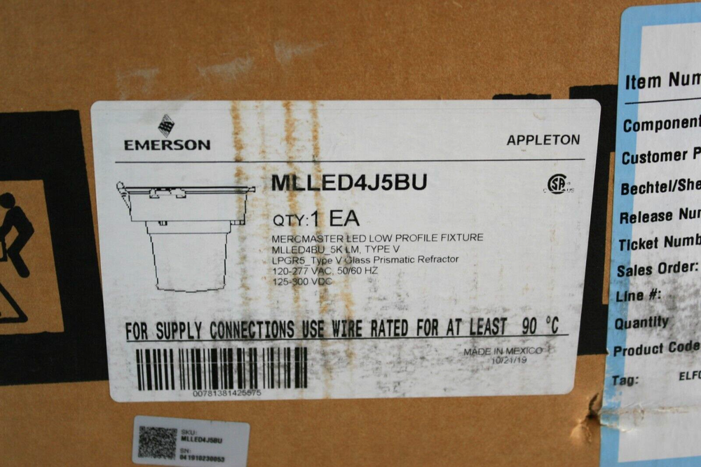 Emerson Appleton MLLED4BU Model A Mercmaster LED Low Profile 4K Lumen Driver HSG