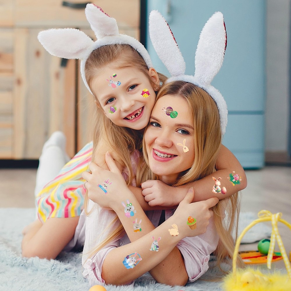 Easter Basket Stuffers Temporary Tattoos, Small, A