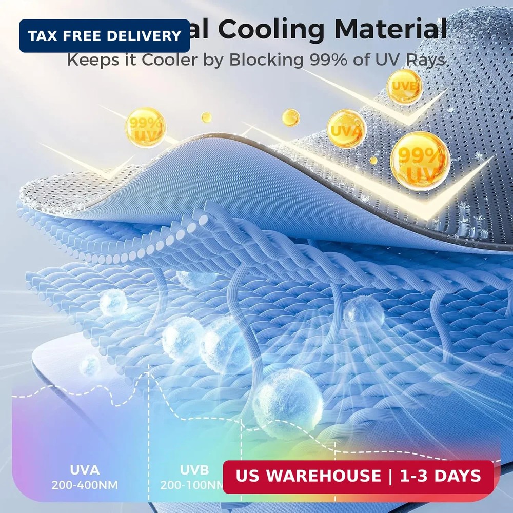Windshield Sun Shade Umbrella, Foldable Car Sunshade for Front Windshield, UV Bl
