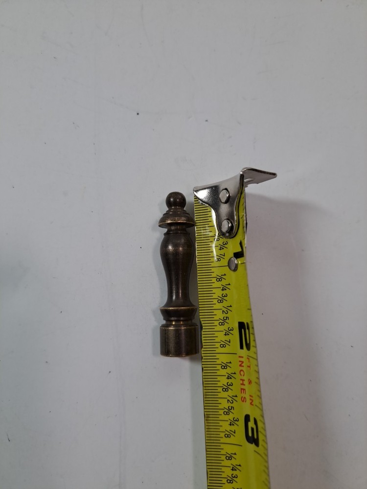 Brass Lamp Finial Turned Colonial Style