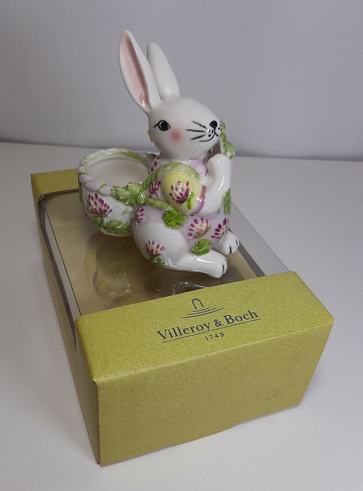 Rabbit with Gerla Egg VILLEROY & BOCH Easter cm 10 with Box