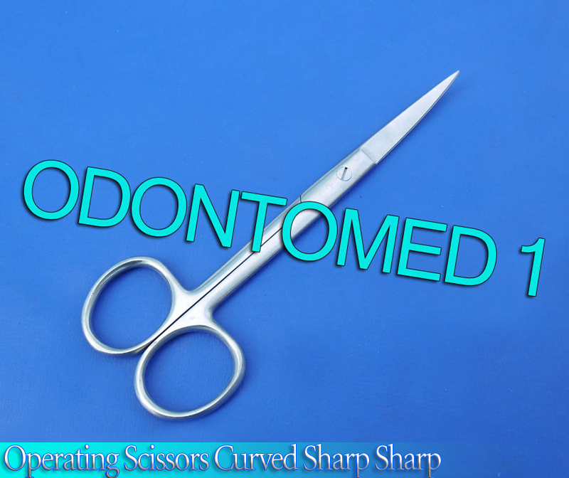 3 Operating Dissecting Surgical Scissors 5.5" Curved Sharp Sharp Blades