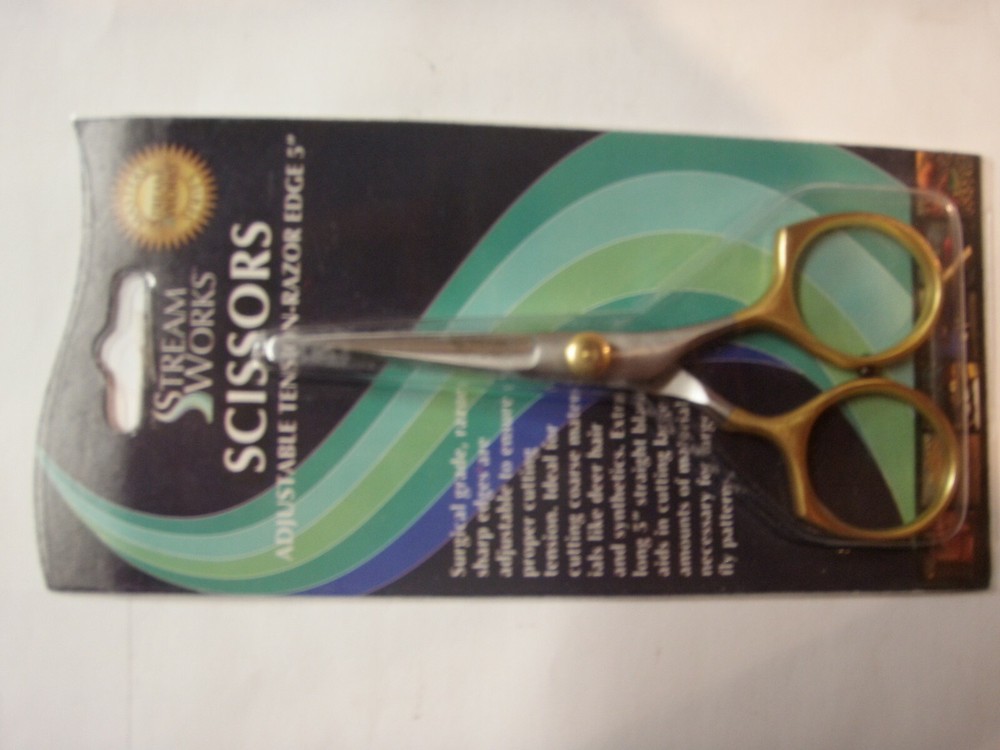 Adjustable Tension Fly Tying Scissors 5" New