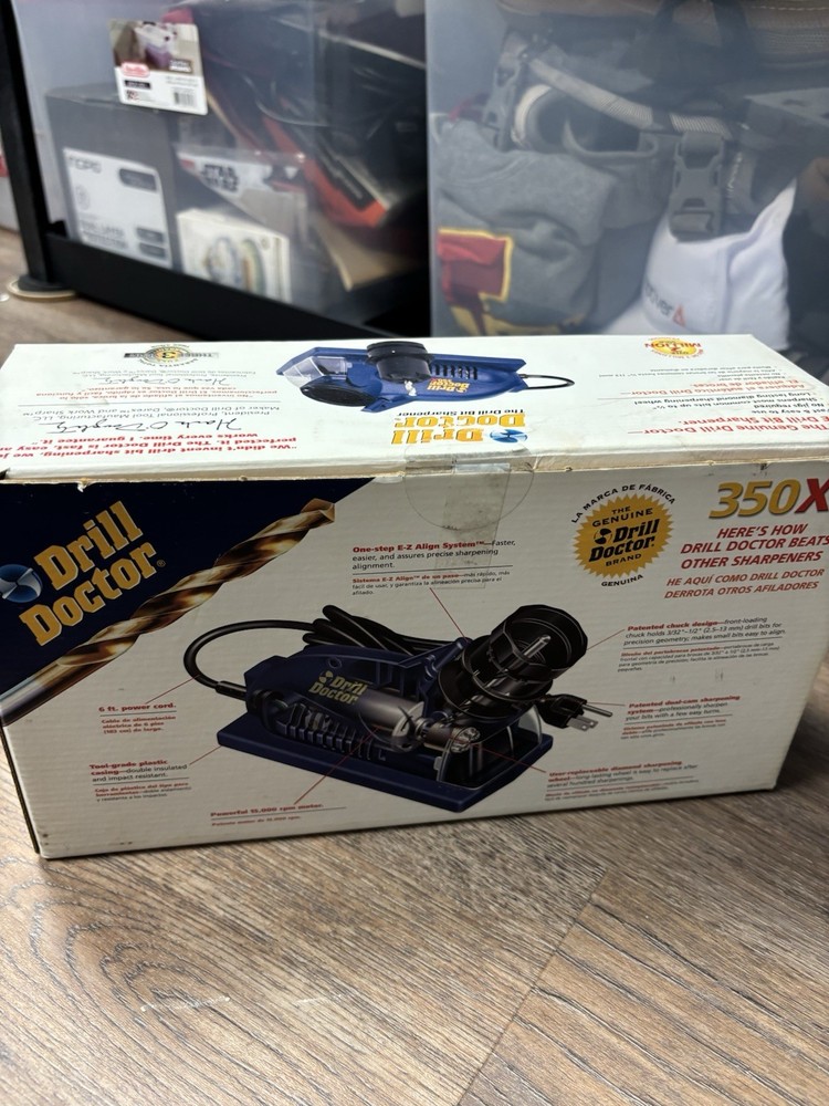 Drill Doctor 350X Electric Drill Bit Sharpener w/ Box UNTESTED