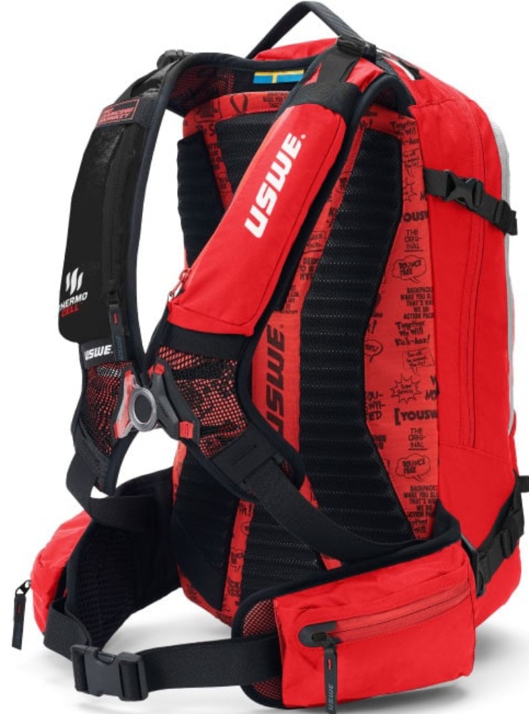 USWE Carve 25L Winter Day Backpack Red