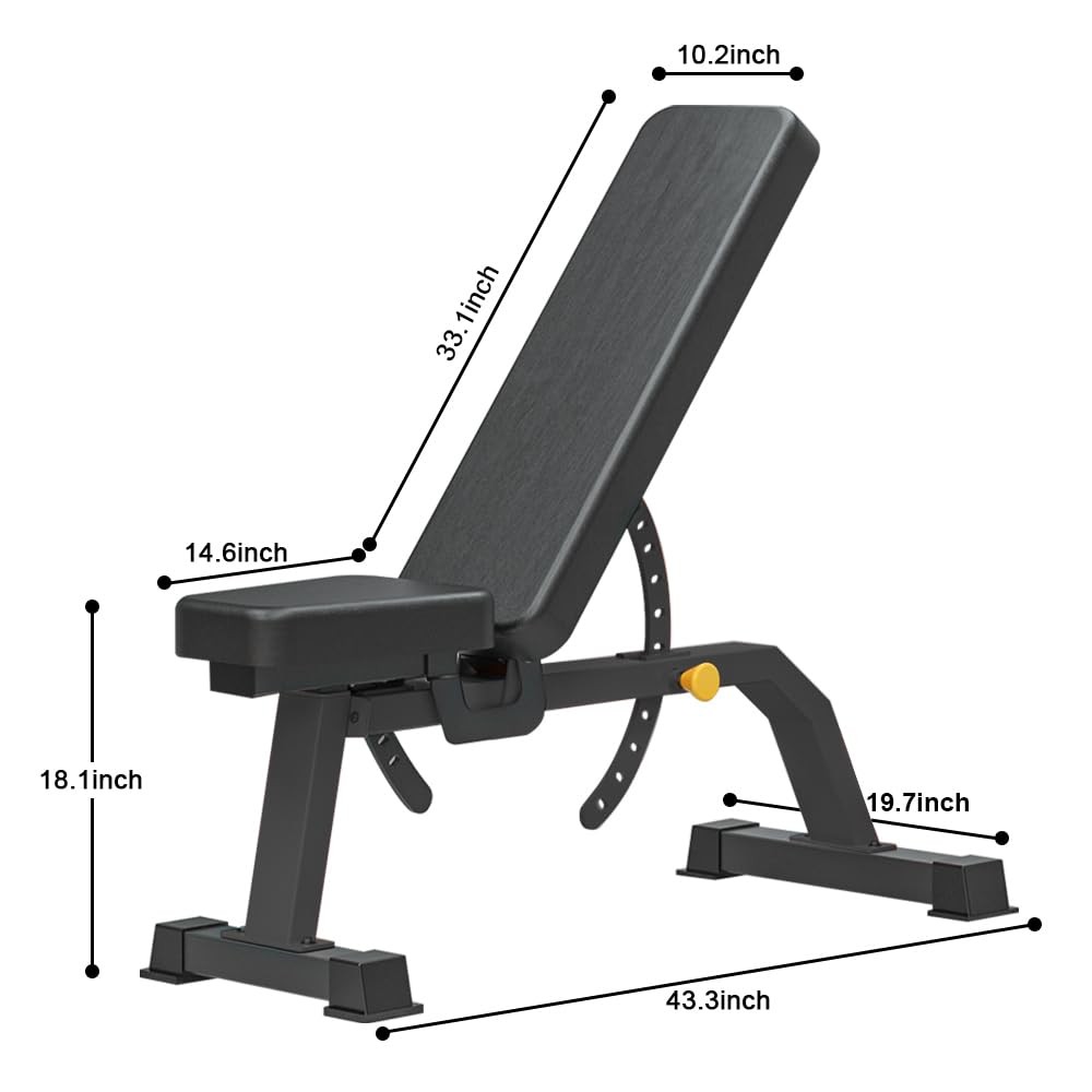 Versatile Adjustable Weight Bench for Incline, Flat, and Decline Workouts