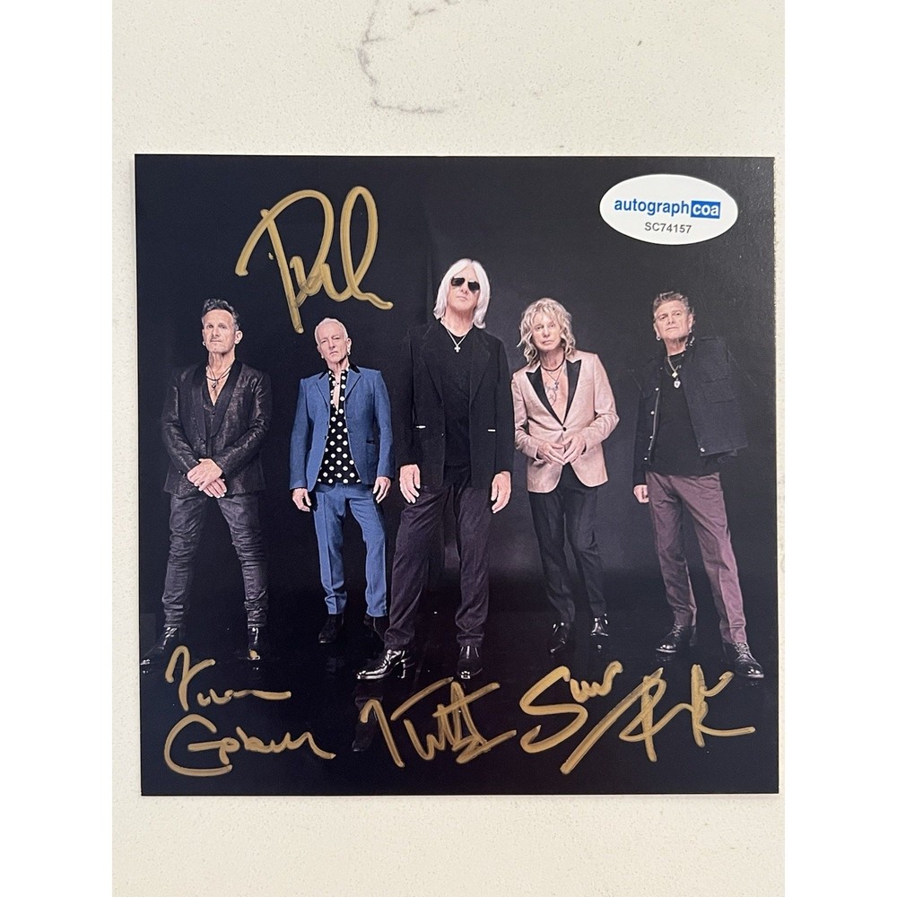 Def Leppard SIGNED Drastic Symphonies CD Autographed ACOA Authenticated #15