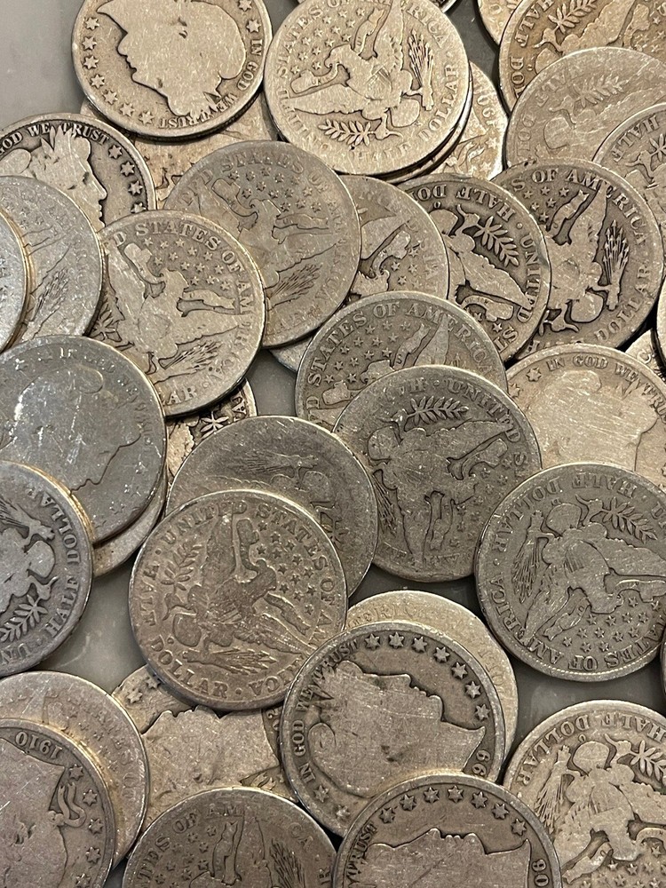 Barber Half Dollar - 90% Silver - Full Readable Dates - Choose How Many!