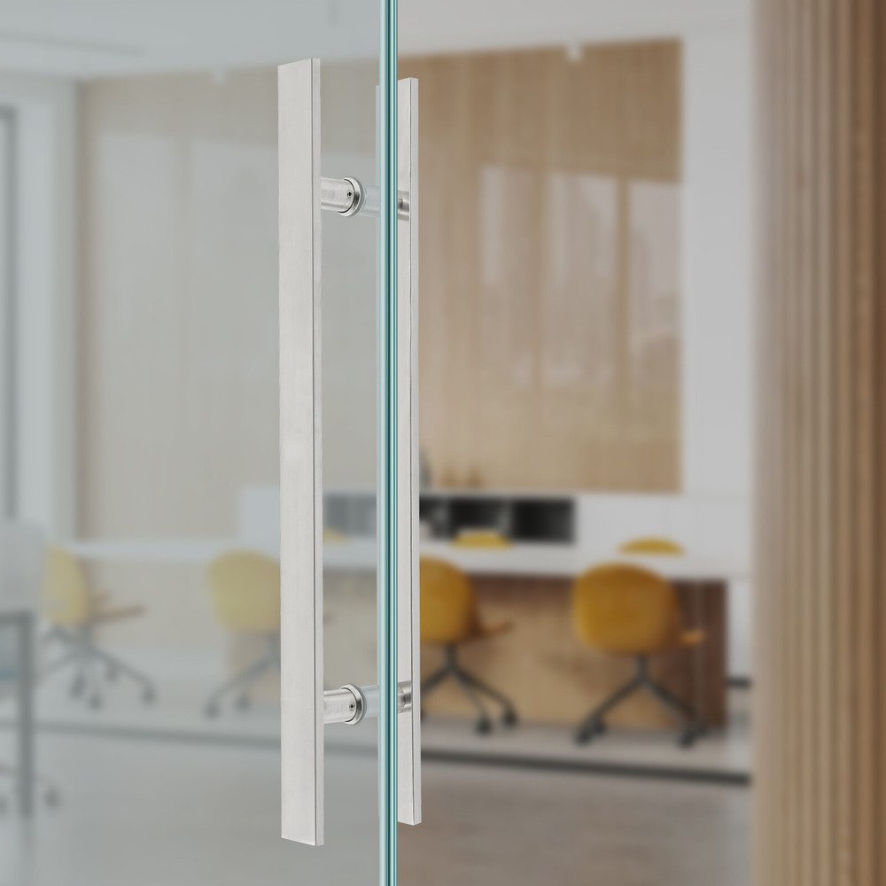 Pull Push Sliding Barn Door Handles Commercial H Shape Pair Door Pull Handle