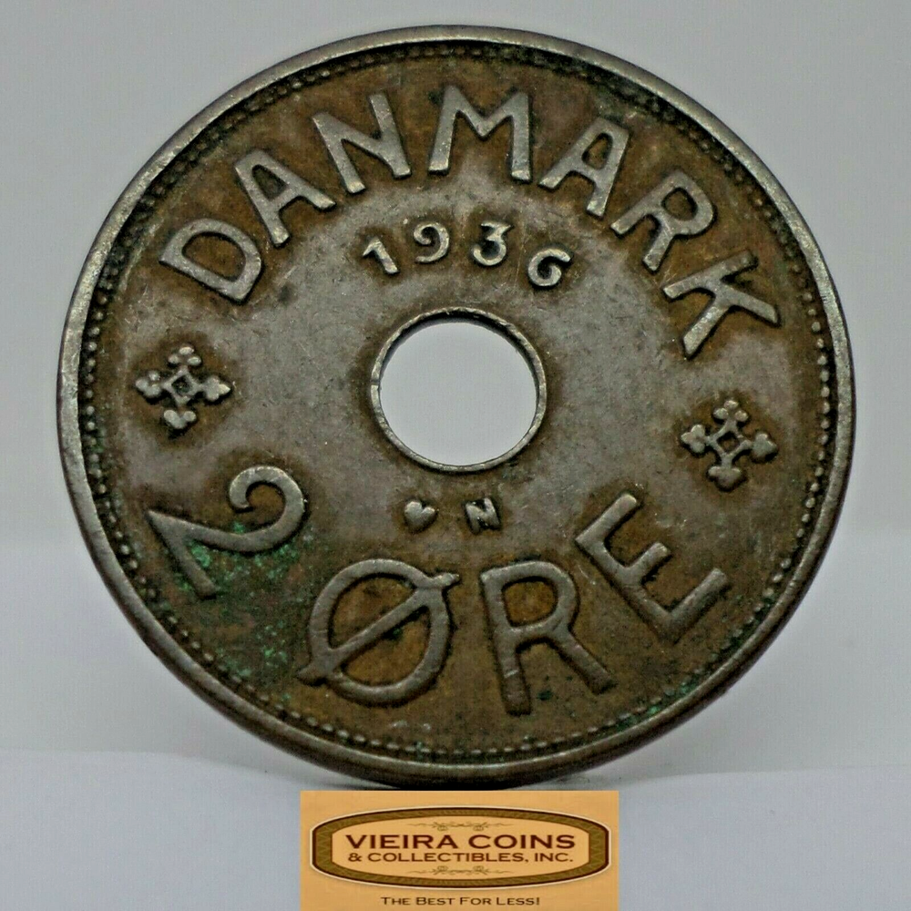 1936 Denmark 2 Ore - #C23922NQ