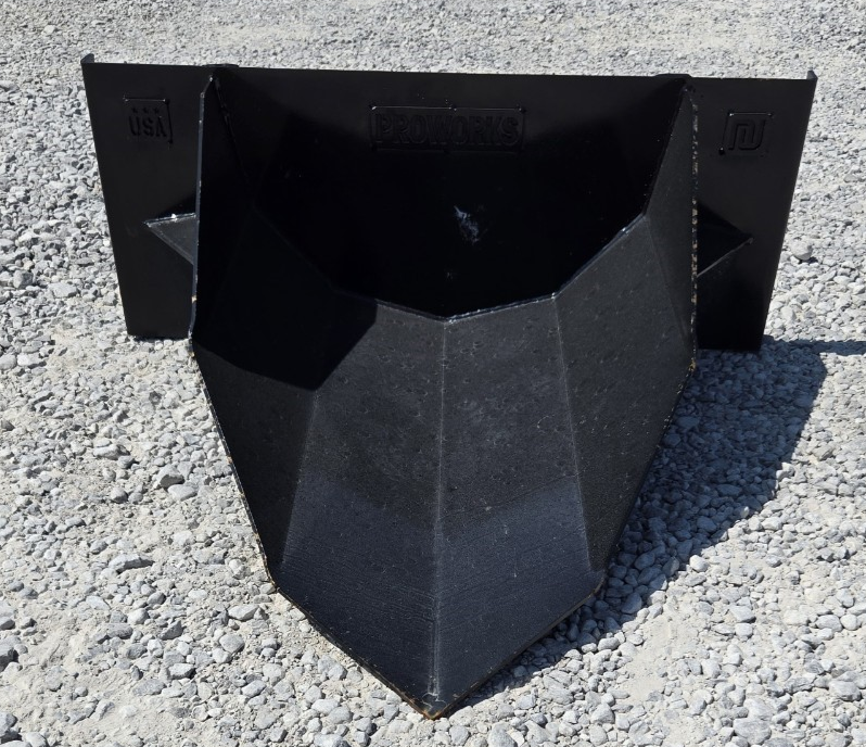 PROWorks Tree Spade / Stump Bucket Fits Skid Steer Quick Attach