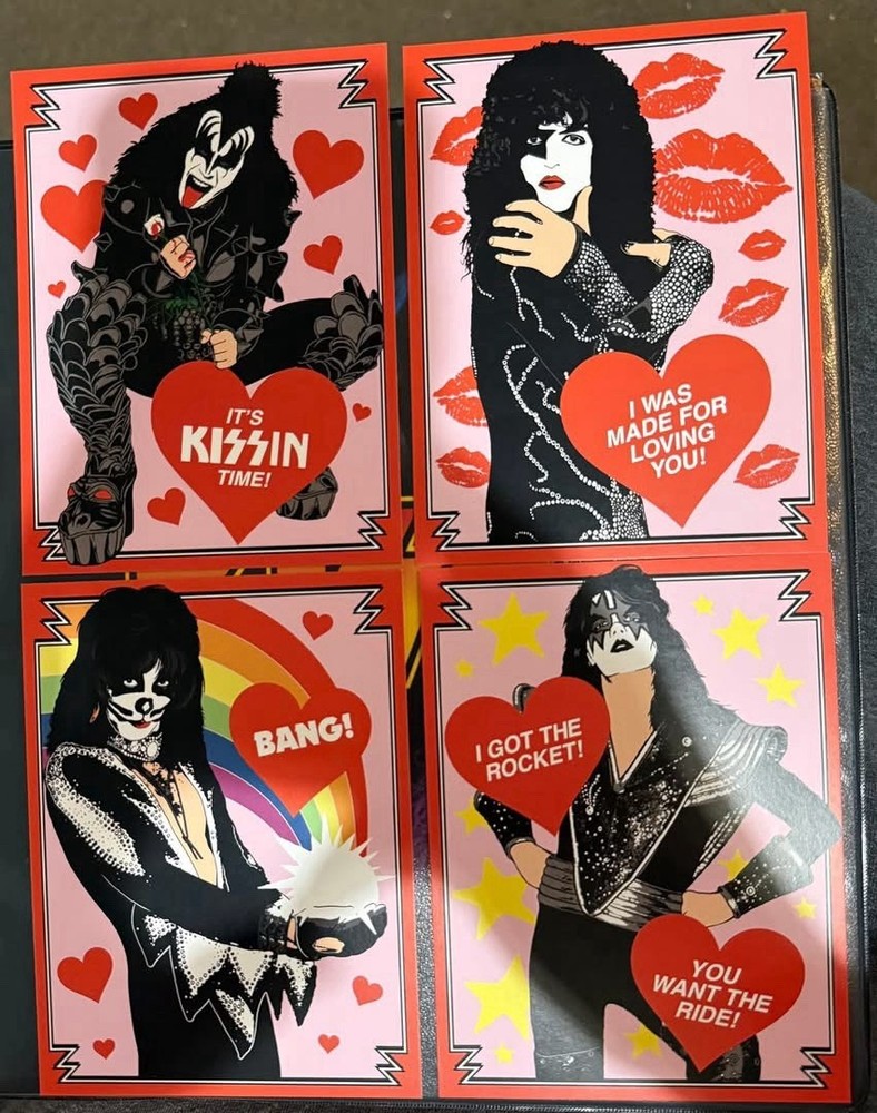 KISS Valentine's Day Card Set of 4