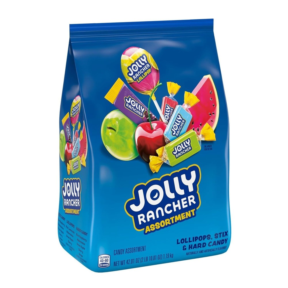 Assorted Fruit Flavored Candy Bulk Bag 42 oz Individually Wrapped Snacks