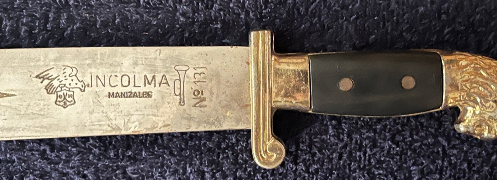 Machete No. 351, Vintage INCOLMA Chromed Lion Head