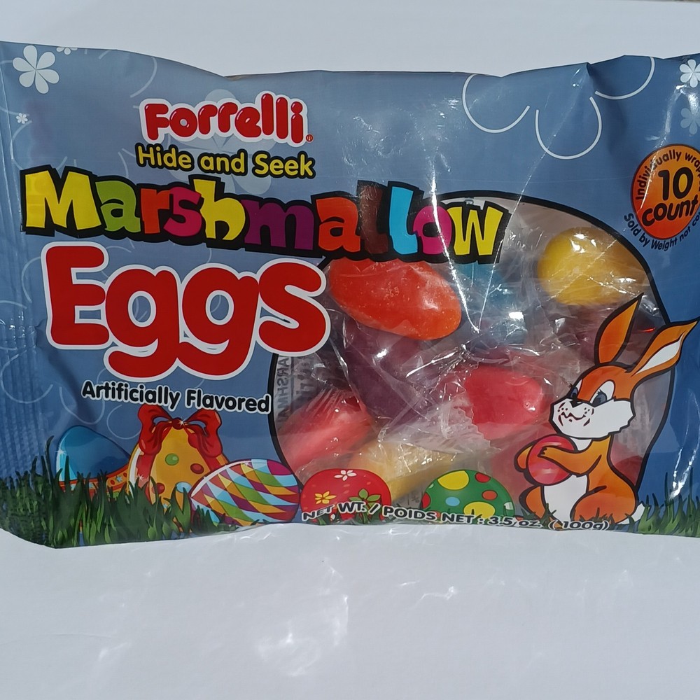 Hard Candy-Coated Marshmallow Easter Hiding Eggs 3.5oz Bag Individually Wrapped