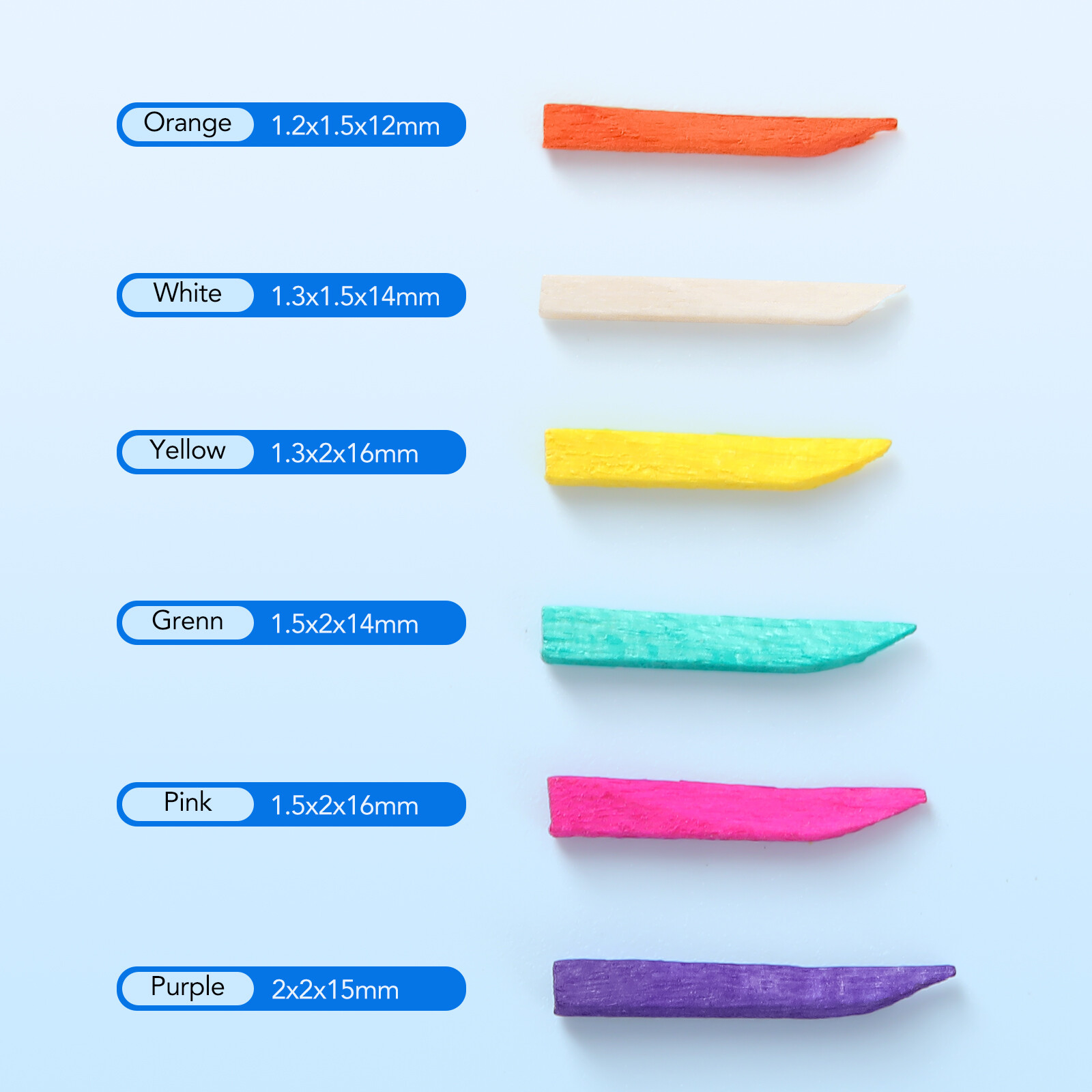 100/Box JMU Dental Wooden Interdental Wedges Contoured Matrices Wedges Tooth Gap