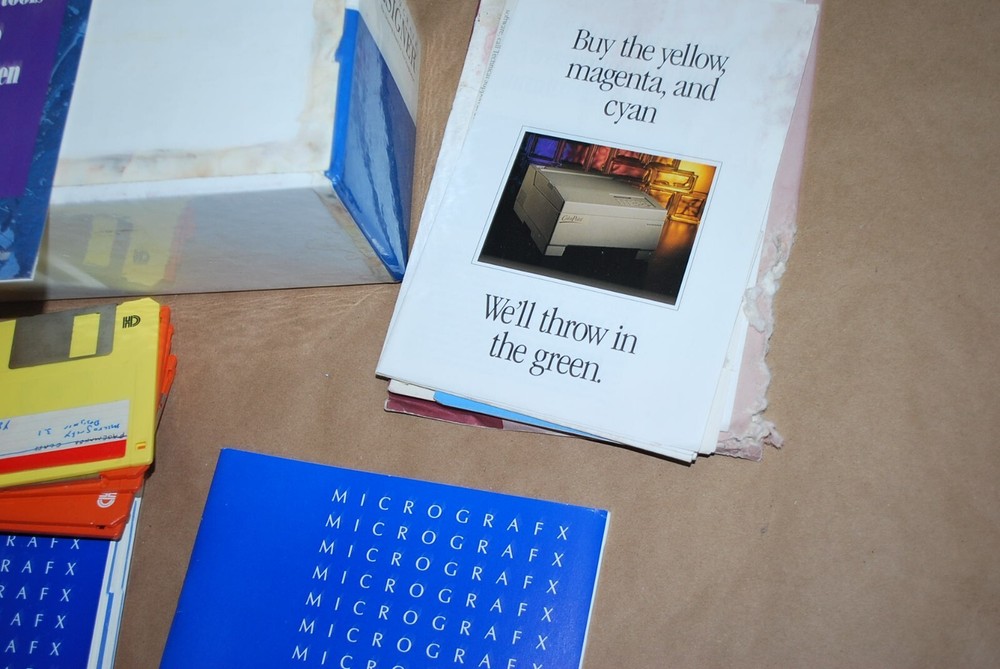 MICROGRAFX Designer Big Box w/ Manuals, 3.5 Diskette Software 1987-90