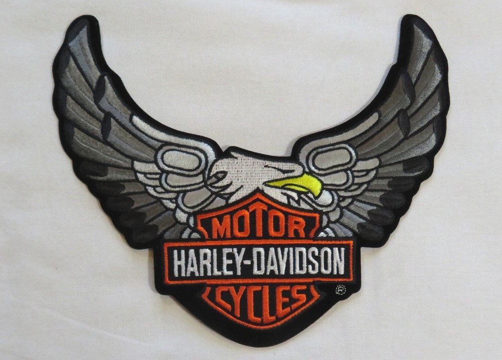 Harley Davidson Motor Cycle Vintage Patch For Jacket Eagle Logo