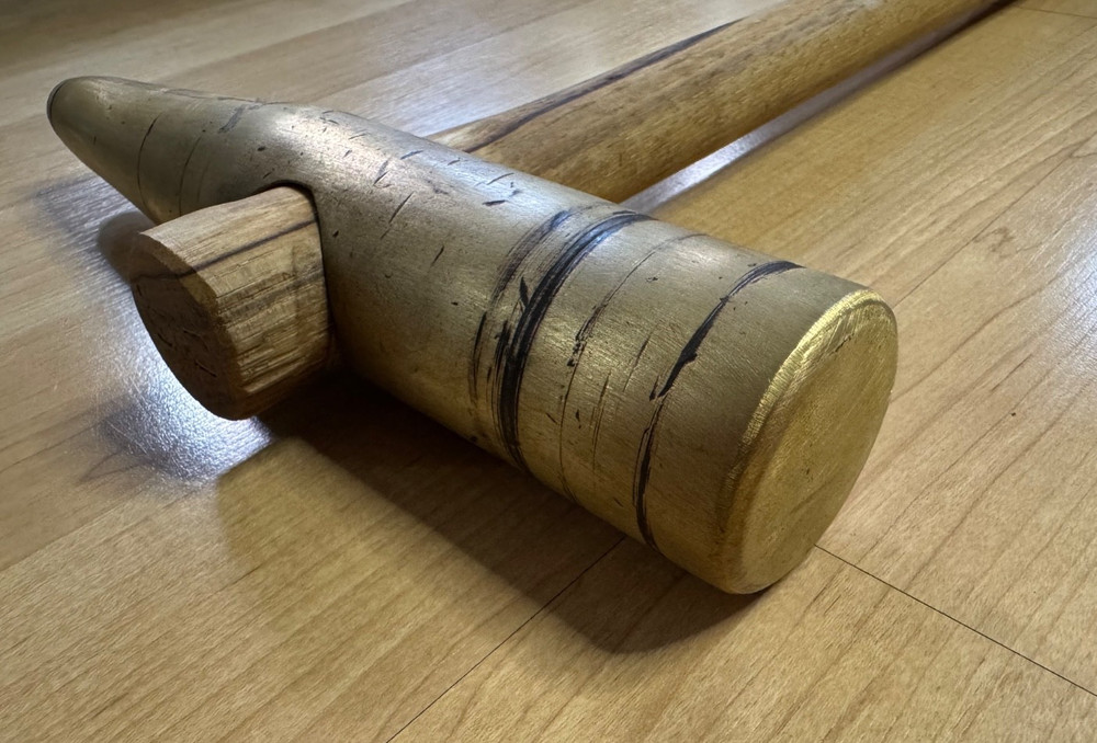 Unique Solid Brass Drift / Setting Hammer 6.5 lb Head American Hickory Handle