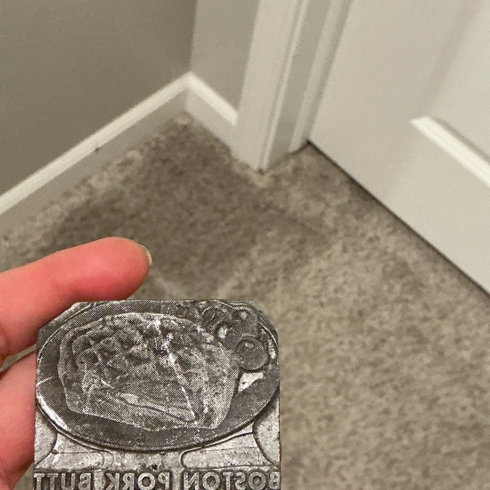 Printing Plate “ Boston Pork Butt” 3”