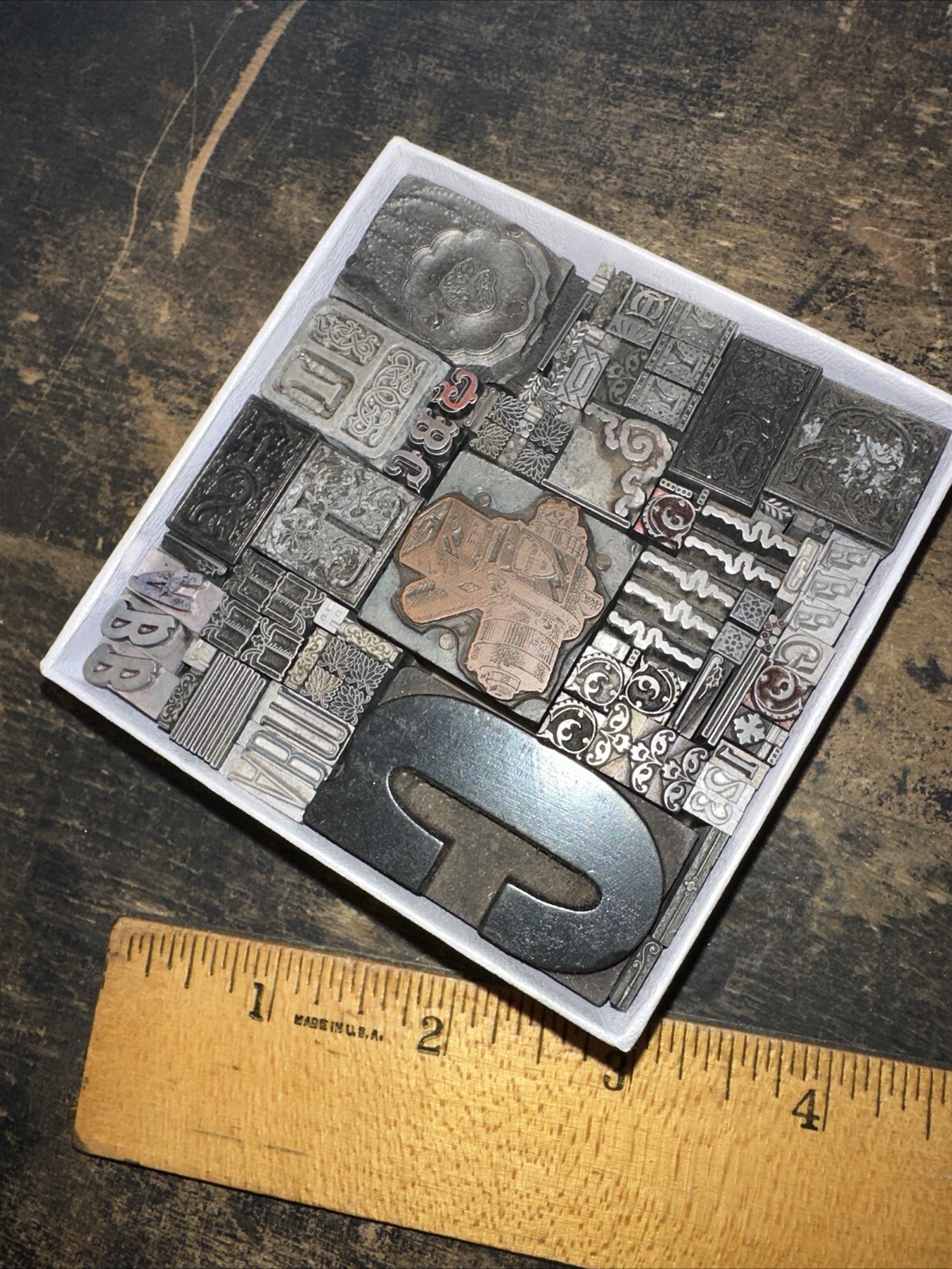 Printing Blocks Lead Ornamentals Borders Dingbats. Beautiful Variety!! #QQ