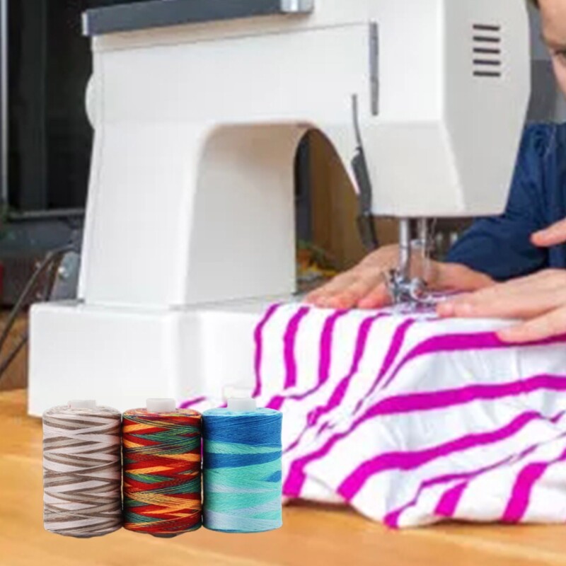 10 Pcs/Box 1000 Yards Sewing Thread Universal Connecting Thread Segment Dye Cord