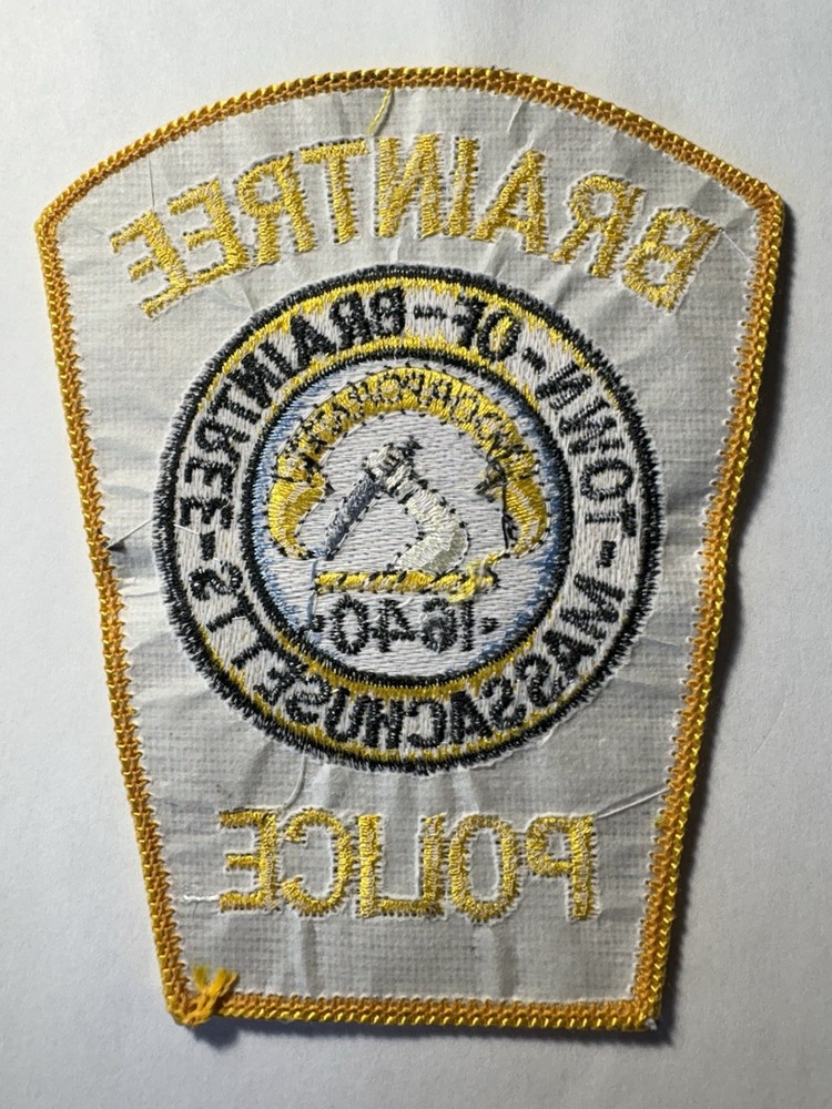 Braintree Massachusetts Police Patch