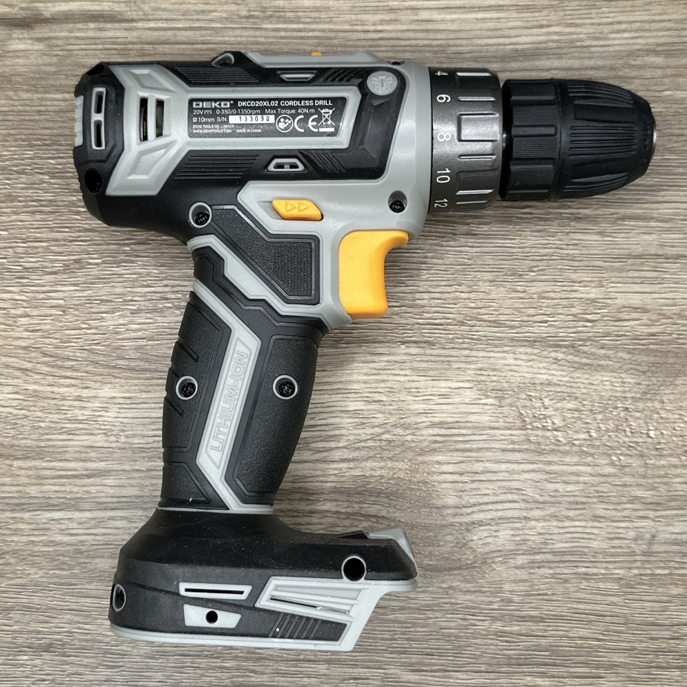 Power Drill Cordless: DEKO PRO Cordless Drill TOOL ONLY