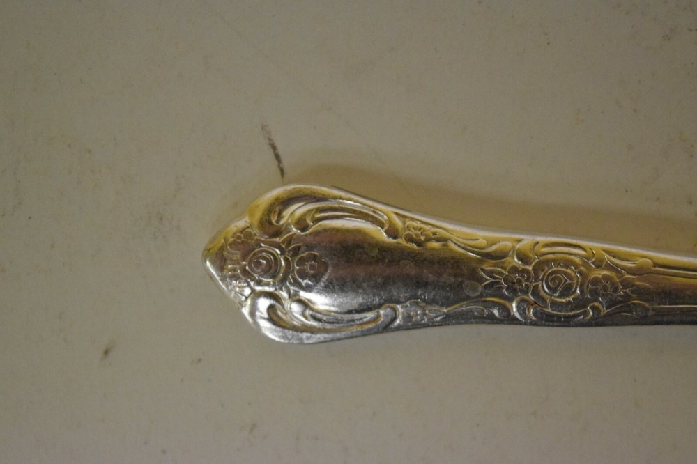 Vintage WM Rogers Oneida Vanessa Francesca Silverplate Modern Solid Knife 9"