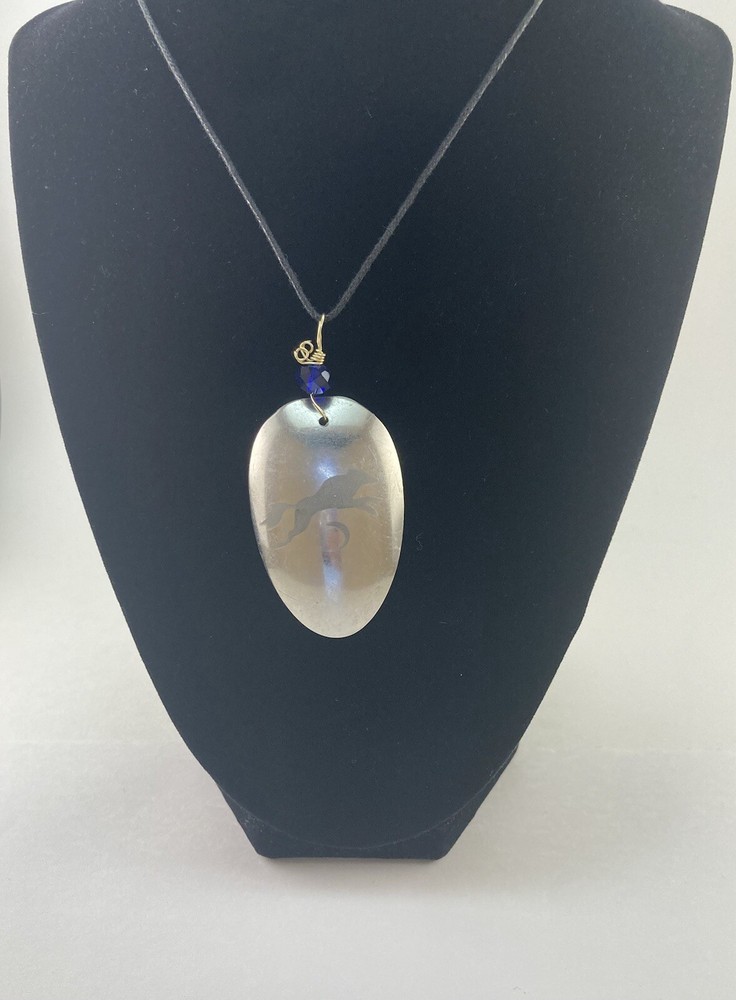 Wolf cresent moon Necklace