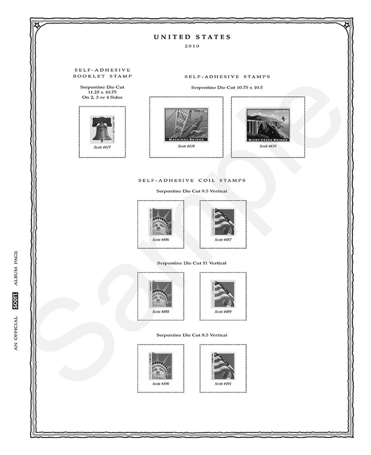 Scott Minuteman 21st Century Stamp Pages 2010 - 2015 United States 180PMM21B