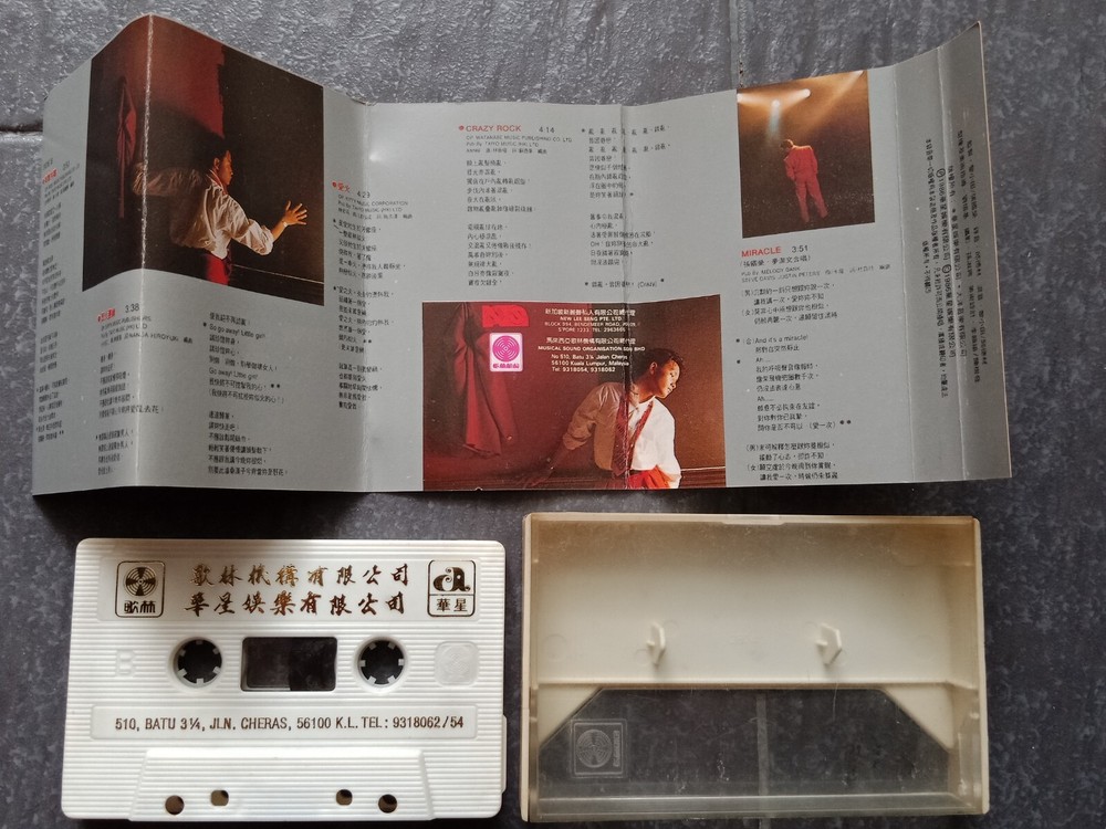 B- Leslie Cheung 张国荣 =有谁共鸣= 马来西亚版磁带 Malaysia Cassette
