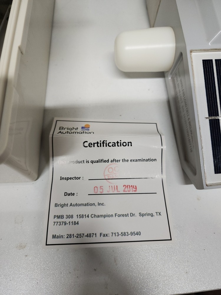 Bright Automation Wireless Solar Load Cell Accelerometer BR-WLA-11 Drilling