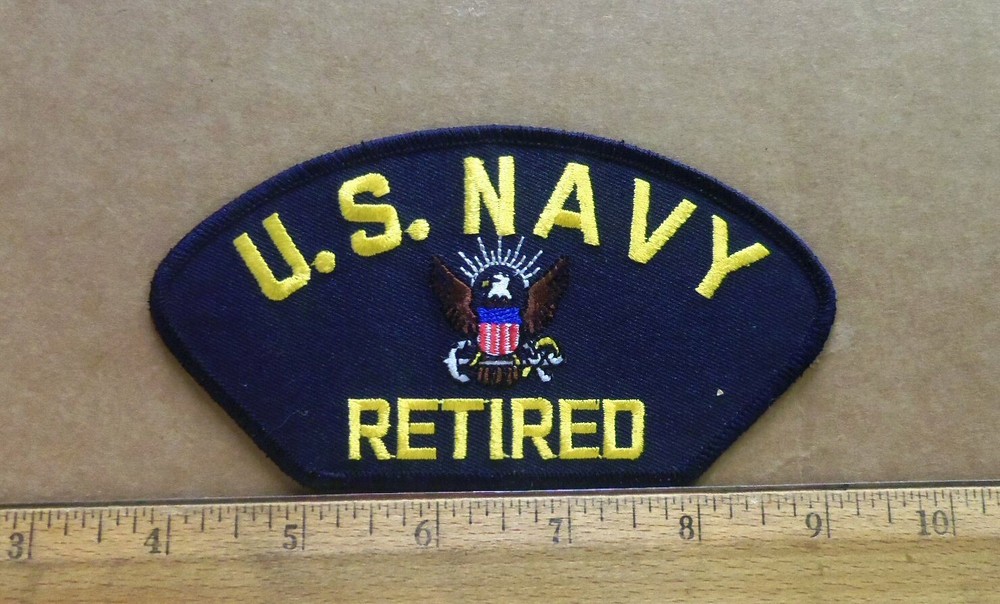 U.S. Navy Retired Embroidered Patch