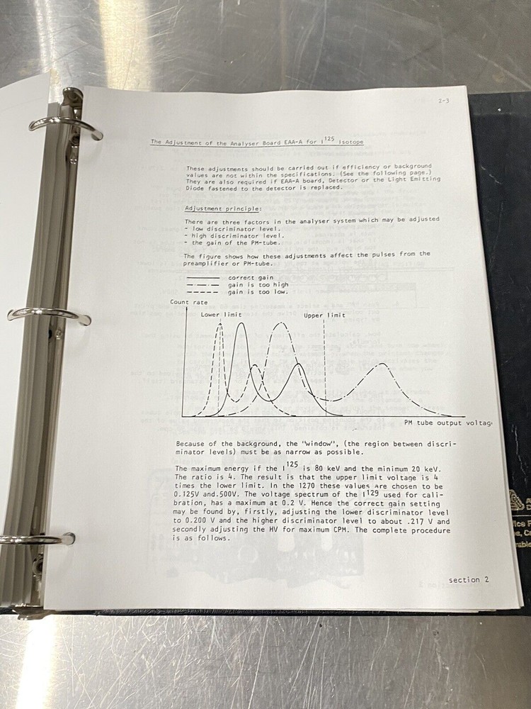 LKB Wallac 1270 Rackgamma Gamma Counter - Users Guide / Instructions Manual