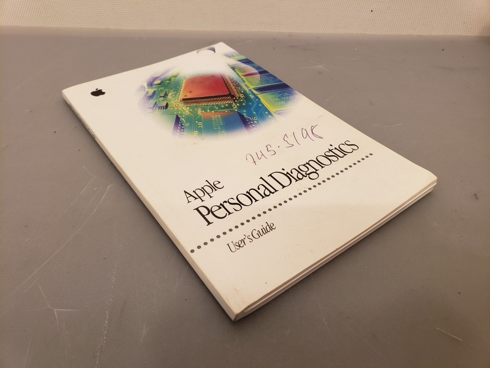 Vintage Apple Personal Diagnostics User's Guide Manual Booklet