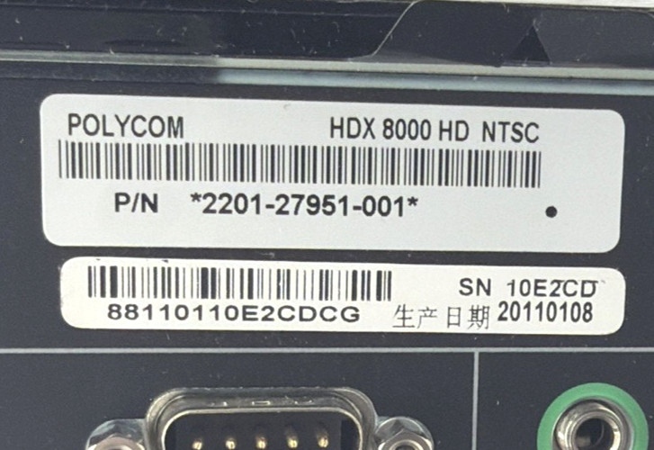 Polycom HDX 8000 HD Video Conferencing System Still in plastic Untested