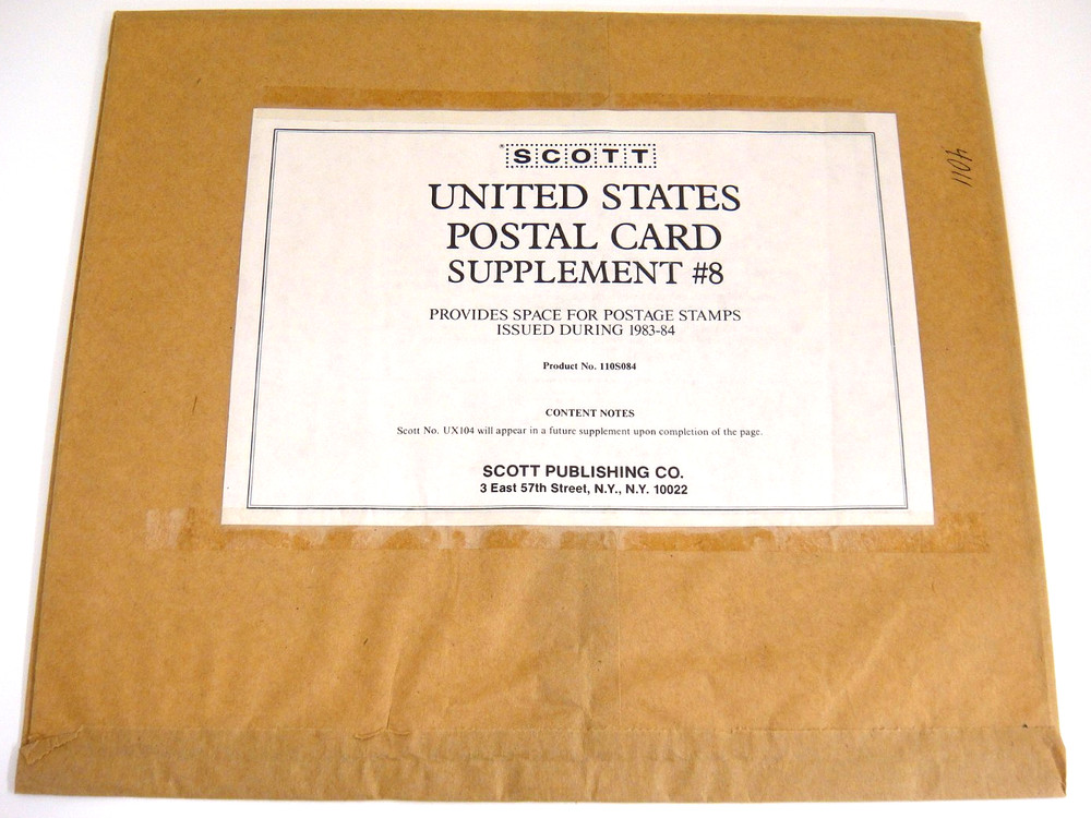 Scott 1983 1984 US Postal Card Supplement 8 110S084 See Full Description