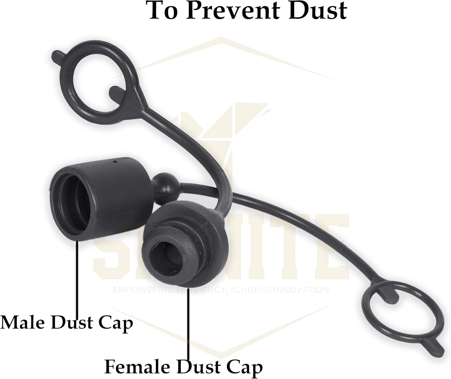 2 Set,1/2 Tractor Hydraulic Coupler Male Dust Cap and Female Plug Cover,ISO A Hy