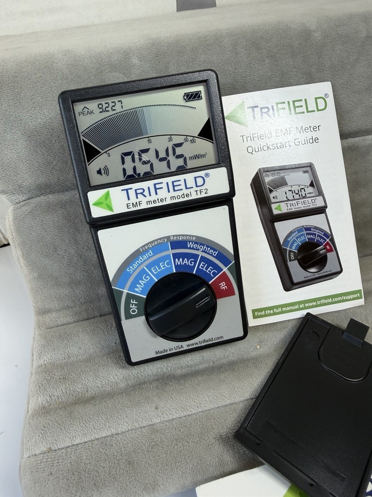 EMF Meter Model TF2 Handheld Detector for 3 Types of EM Fields, Tested & Working
