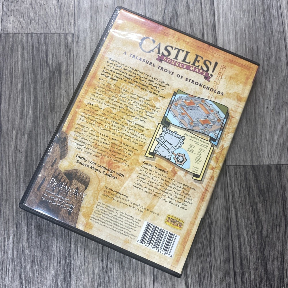 Castles! Pro Fantasy Software - Source Maps PC, CD + booklet